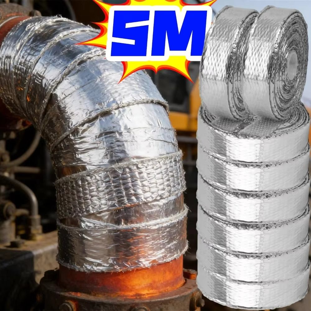 Exhaust Wrap Titanium - 5M 배기 파이프 열 차단 테이프