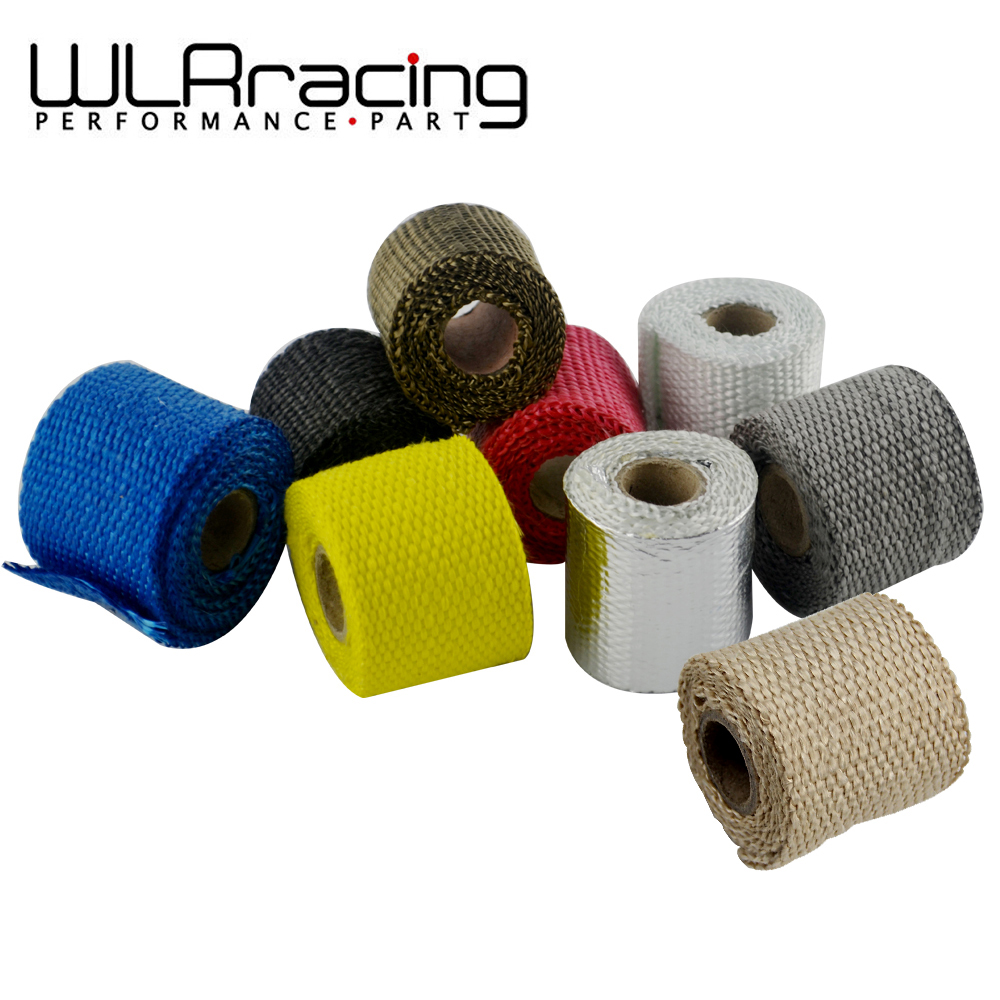 Exhaust Wrap Titanium - WLR RACING-오토바이용 티타늄 및 블랙 배기