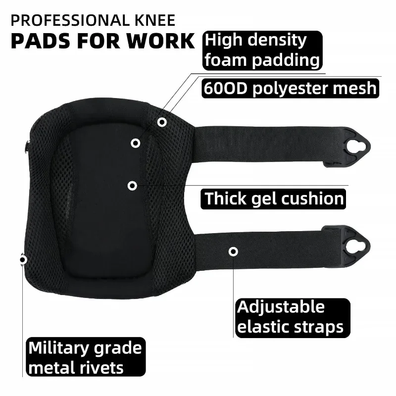 무릎 받침대 전문 작업 무릎 받침대 젤 건설 안전 이중 - Knee Guard Hard 리뷰 및 가격