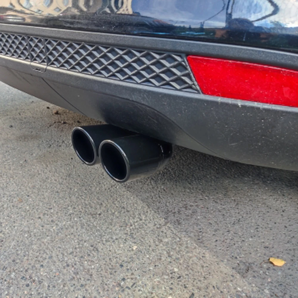 유니버설 63mm 자동차 입구 더블 배럴 후면 배기 팁 - Exhaust Wrap Titanium 리뷰 및 가격