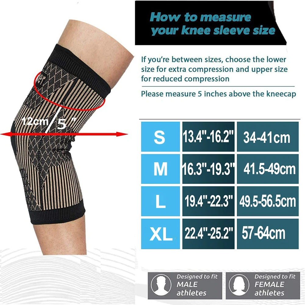 여성과 남성을 위한 구리 무릎 교정기, 무릎 통증, 관 - Knee Guard Hard 리뷰 및 가격
