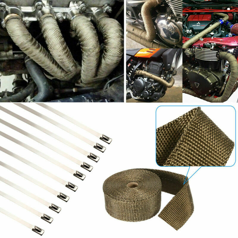 10M 오토바이 배기 시스템 액세서리 티타늄 열 배기  - Exhaust Wrap Titanium 리뷰 및 가격